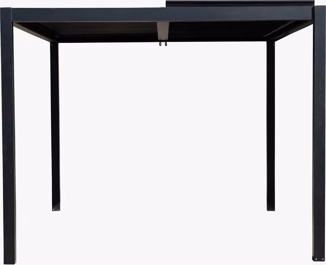 Perch & Parrow Modern Matt Black Metal Shady Pergola