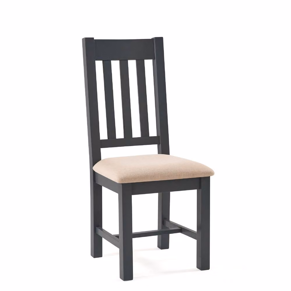 Cheshire Grosvenor Elegant Dark Grey Fabric Dining Chairs - Set of 2 – 2