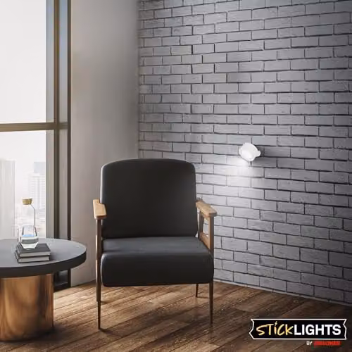 Briloner Rechargeable Cordless LED Wall Light, Dimmable and Touch Controlled, White, W/D/H: 9 x 7.5 x 4 cm – 9