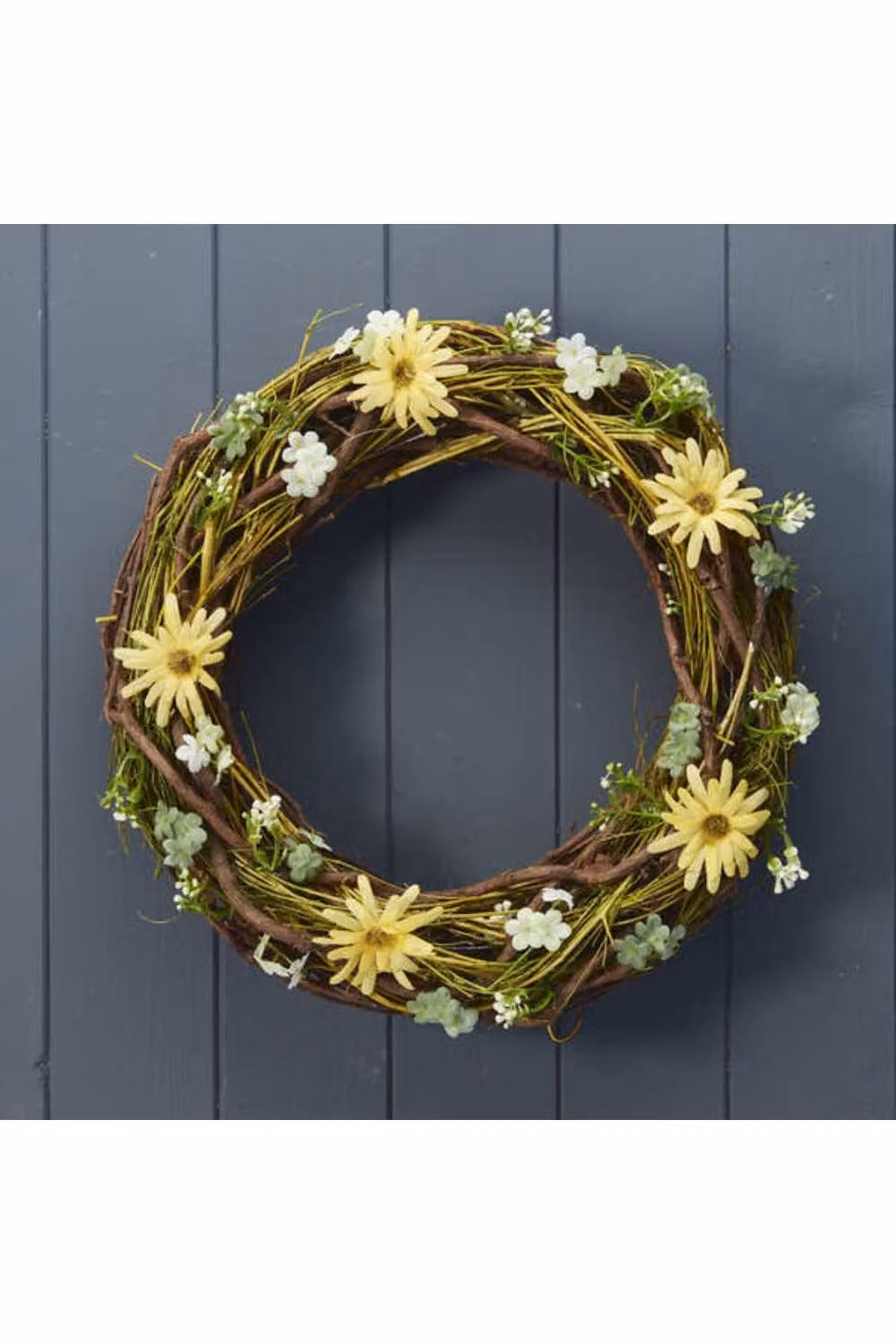 KDMD Multicolour Round Spring Floral Wreath with Daisies – 2
