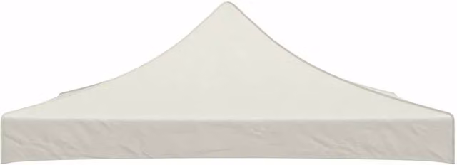 Berkfield Home Party Tent Roof in Cream, W: 300 cm x D: 300 cm x H: 108 cm