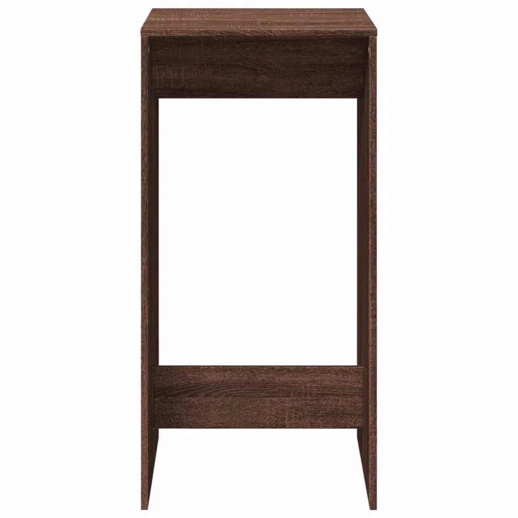 Berkfield Home Bar Table in Brown Oak, W/D/H: 51 x 50 x 103.5 cm – 4