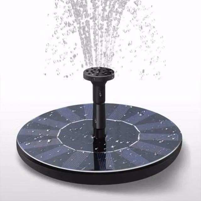 FLAVORA Solar Submersible Fountain Water Pump, 200L/H, Black – 1