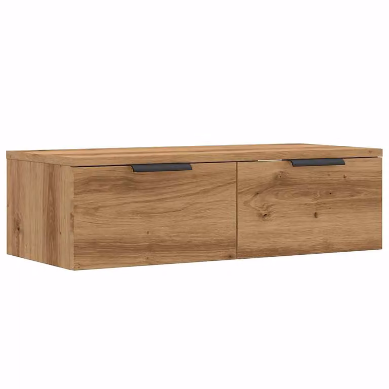 Berkfield Home Wall Mounted Cabinet in Old Wood Brown, W: 68 cm, D: 30 cm, H: 20 cm