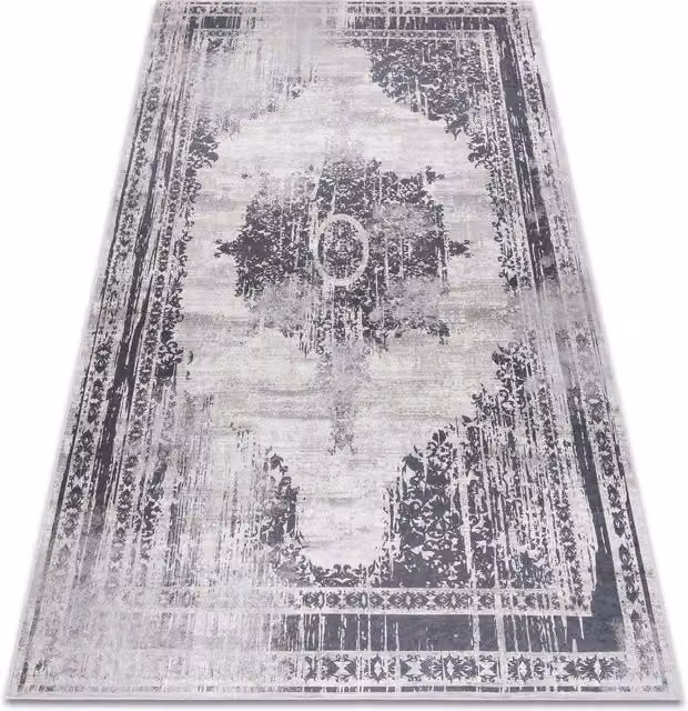 RugsX Andre Rectangular Rug in Black and Grey, W: 160 cm, L: 220 cm – 1