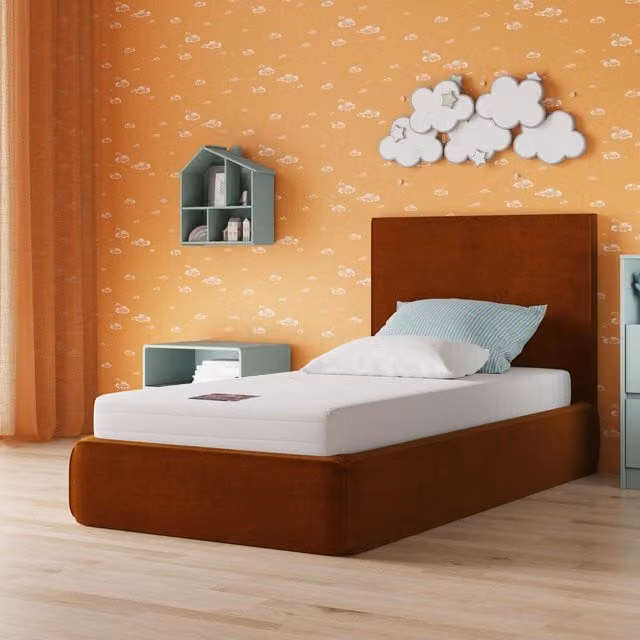 Rest Relax Kids Memory Foam Mattress, White, Super King, W/D/H: 200 x 200 x 16 cm
