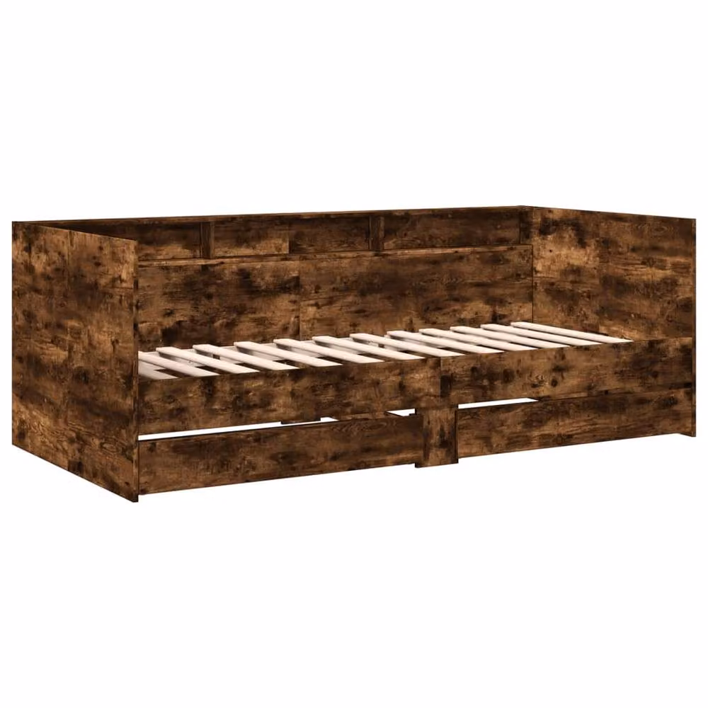 Berkfield Home Smoked Oak Daybed with Drawers in Brown, W/D/H: 190 x 75 x 75 cm – 3