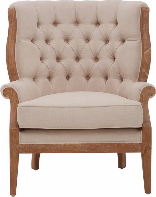 Fifty Five South Cabra Armchair in Beige Fabric