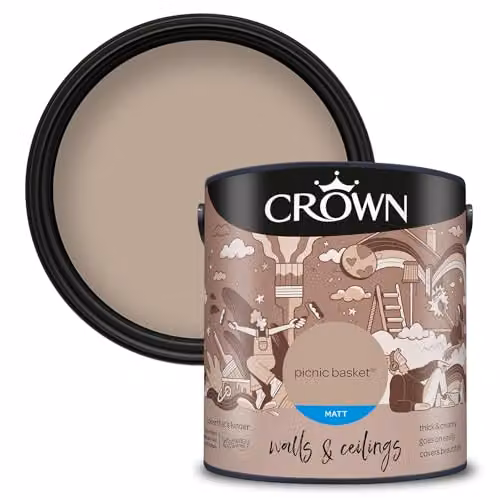 Crown Brown Matt Water Based Emulsion Paint 2.5L – 1