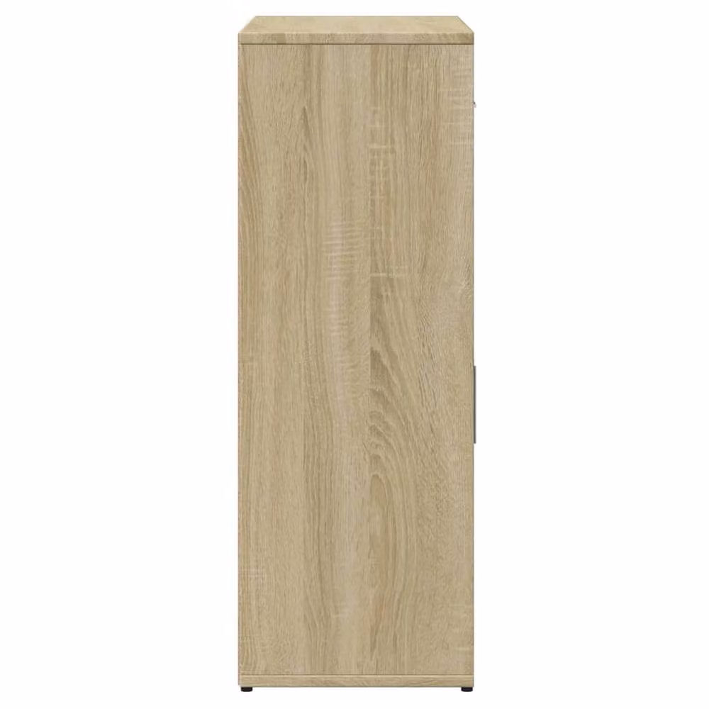Berkfield Home Set of 2 Sonoma Oak Sideboards in Beige, W/D/H: 60 x 30 x 84 cm – 2