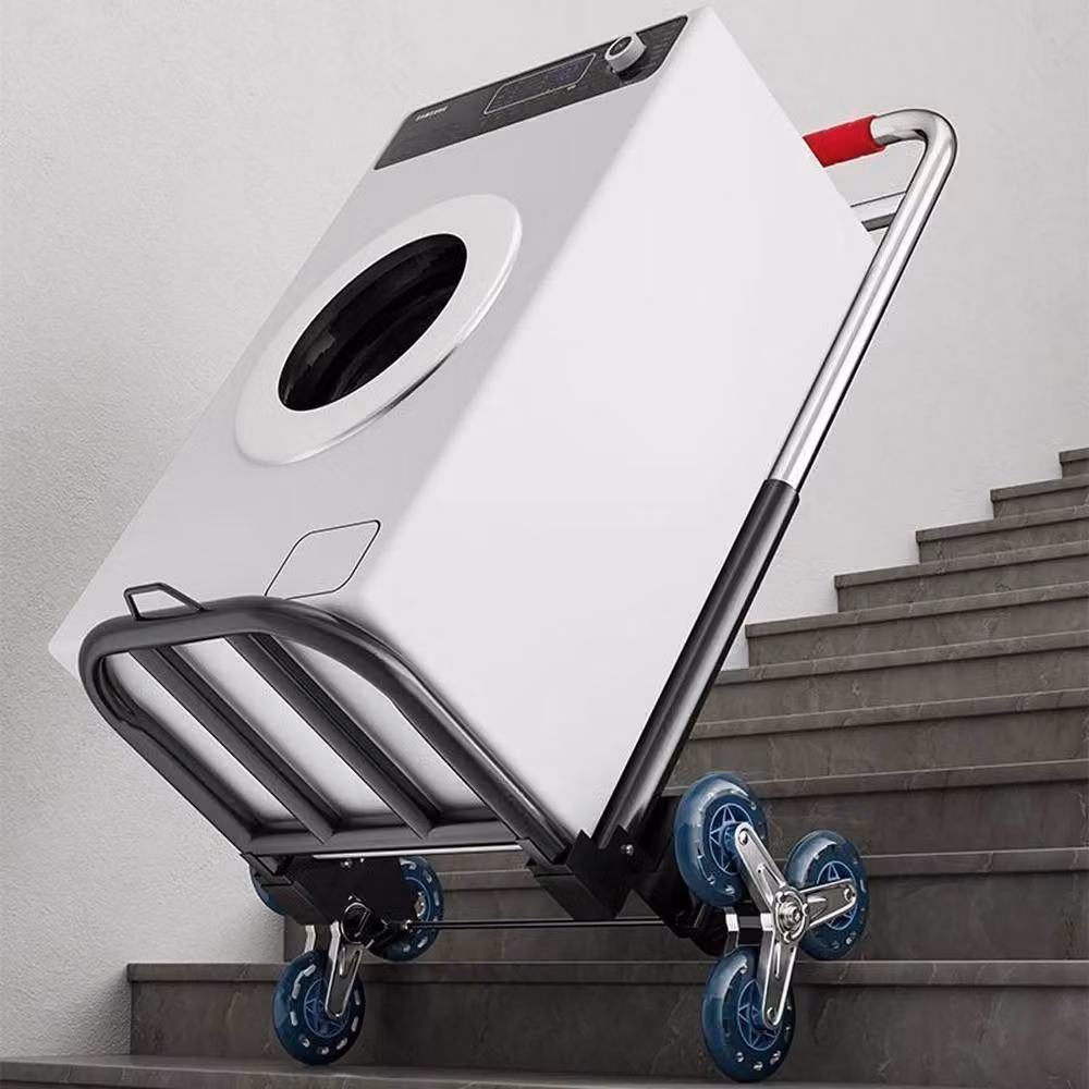 Havendro Folding Handcart with Wheels for Moving Furniture on Stairs, Black – 4