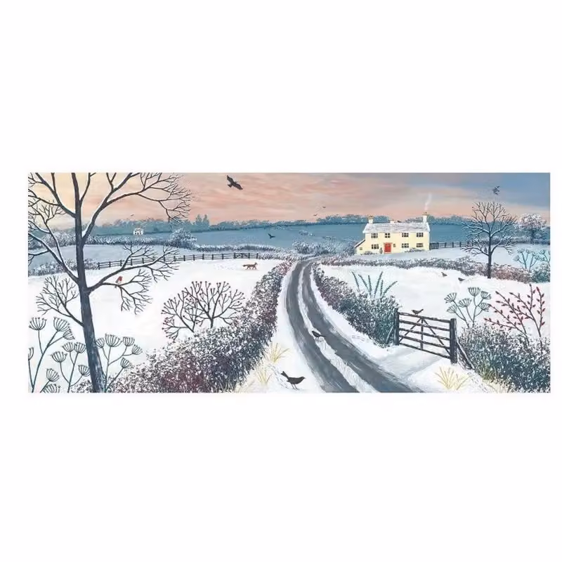 Jo Grundy Coming Home For Winter Multicolour Paper Poster Illustration – 2