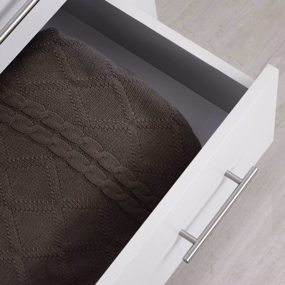 STILVORA 4-Drawer Chest of Drawers with White Wooden Structure – 3