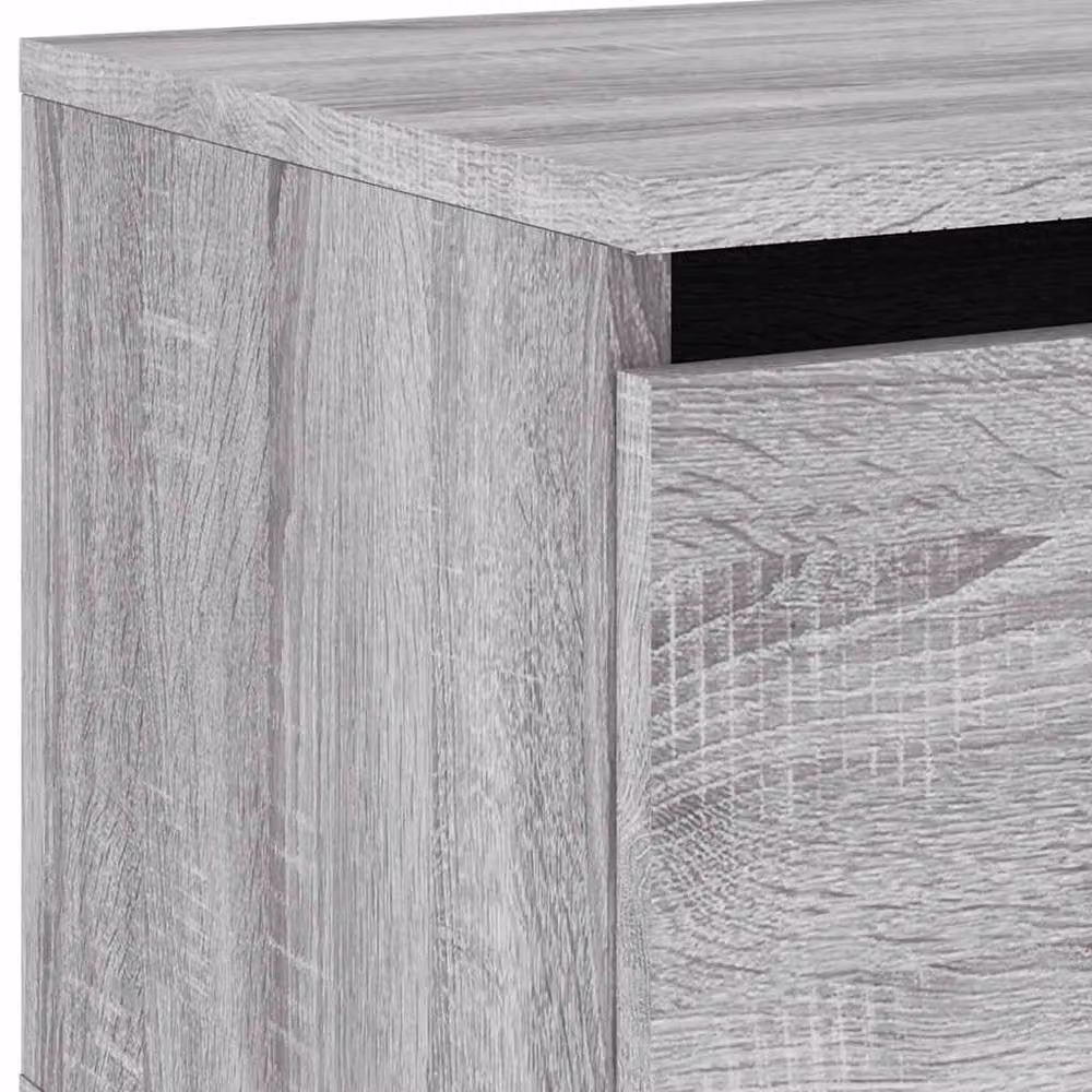 Berkfield Home Set of 2 Wall-mounted Bedside Cabinets with Integrated LED Lights, Grey, W/D/H: 36 x 30 x 50 cm – 4