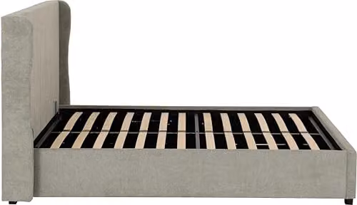 Seconique Amelia Double Storage Ottoman Bed in Grey Fabric, H: 158.5 cm x W: 140 cm x D: 200 cm – 4