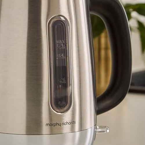Morphy Richards Equip Kettle in Silver, 1.7 l, with Removable Limescale Filter and Stainless Steel Case – 5