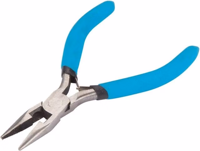 Bluespot Tools Mini Long Nose Pliers with Soft Grip in Blue and Multicolour Steel