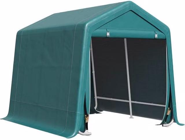 Rolipo Waterproof Bike Storage Tent, Green, W: 243.84 cm, D: 202.0 cm, H: 240.0 cm – 1