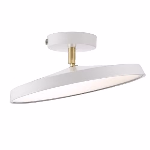 Nordlux Kaito LED Ceiling Light in White Metal with Warm White 3000k Light, Diameter: 30 cm