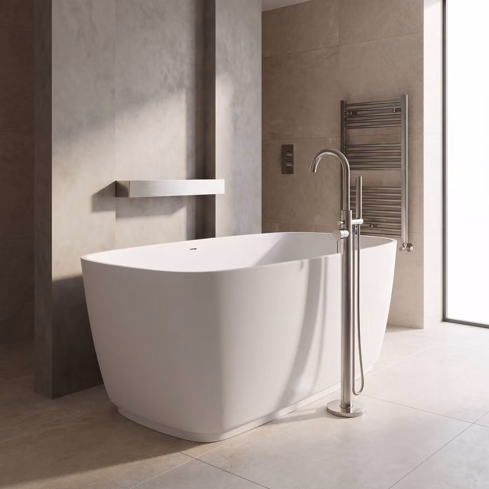 Balterley Tamworth Freestanding Rectangular Double Ended Bath, White, W: 149.5 cm, D: 72 cm, H: 54 cm – 2