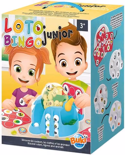 Buki France Bingo Junior Educational Board Game for Kids and Adults, Multicolour