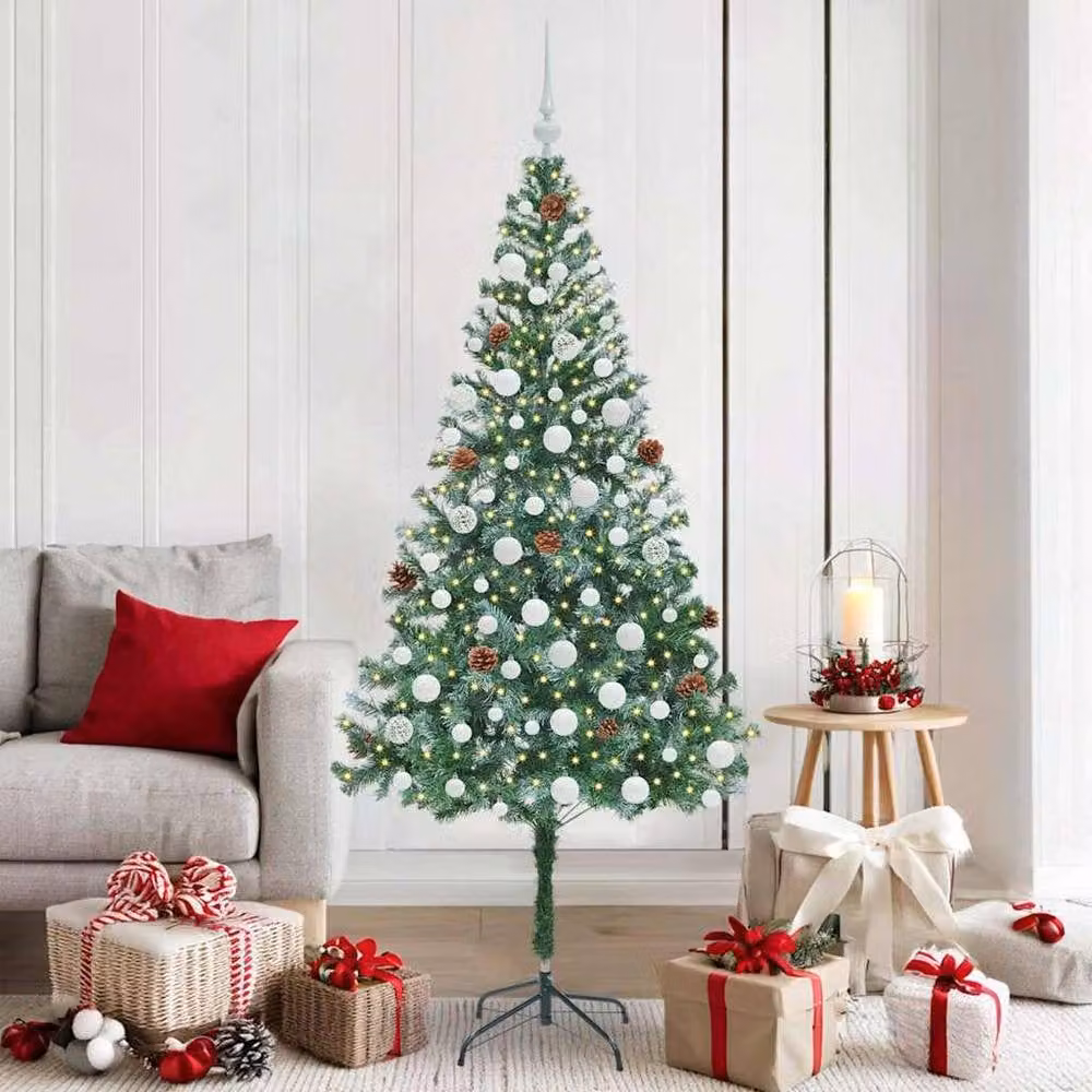 Berkfield Home Elegant Artificial Christmas Tree in Green, Height: 180 cm, W/D: 90 x 90 cm – 2