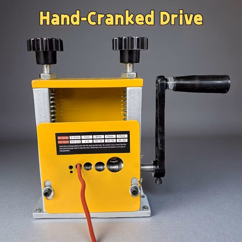 Ventryn Dual Drive Multi Hole Universal Wire Stripper Hand Tool, Yellow – 3