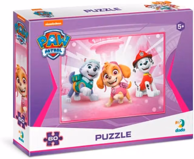 DODO Paw Patrol 60 Piece Purple Jigsaw Puzzle