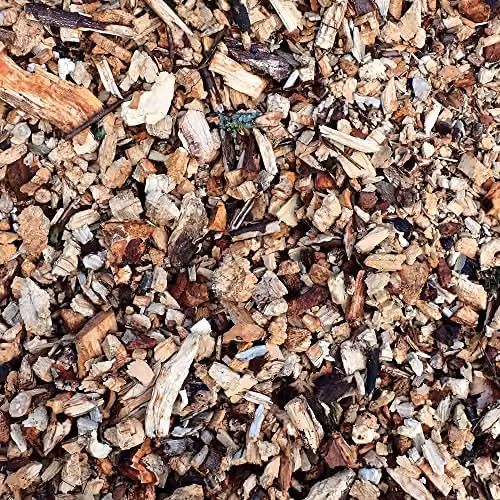 Jazooli 60L Brown Fine Pine and Spruce Bark Chippings for Garden Mulch – 4