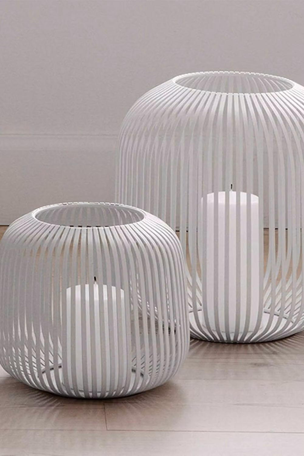 Blomus Lito Lantern Candle Holder XS, White, H: 14.0 cm, W: 10.0 cm, D: 14.0 cm – 2