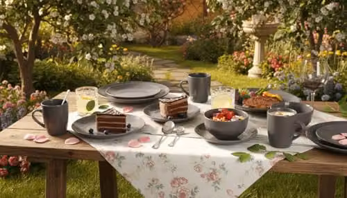 Simpa 18-Piece Grey Glazed Ceramic Stoneware Dinner Set – 9