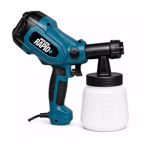 Mylek 400W Electric Handheld Paint Sprayer Gun in Blue with Adjustable Spray Pattern and Variable Flow