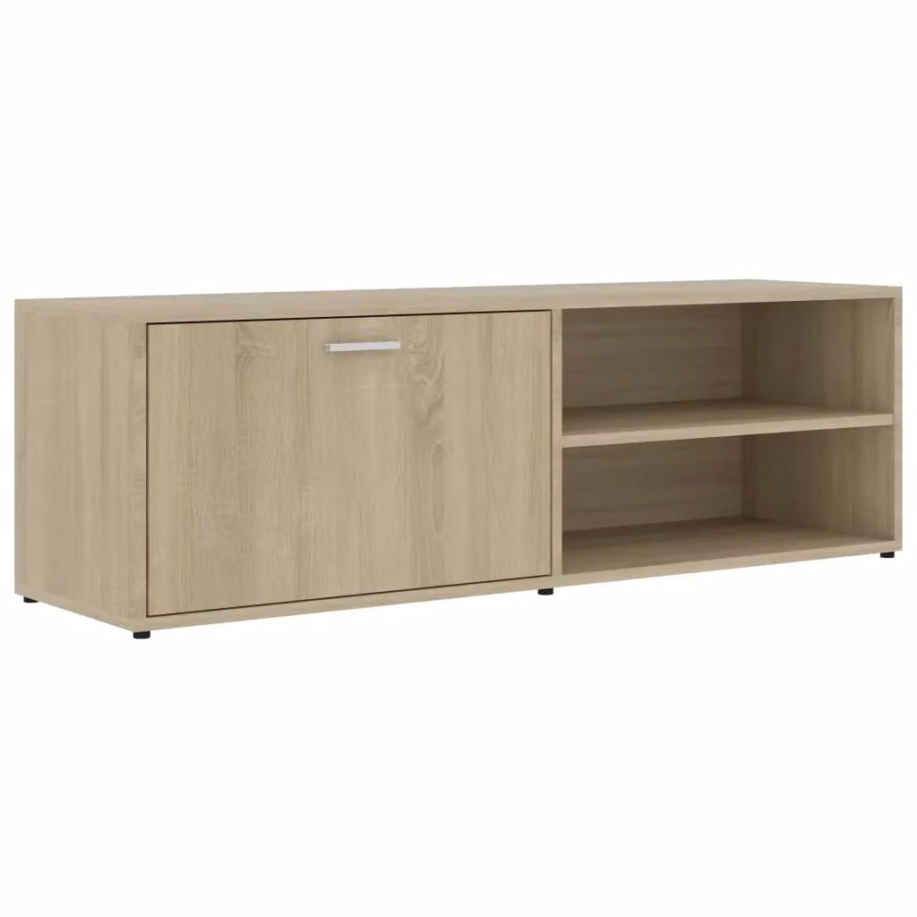 Berkfield Home Modern Sonoma Oak TV Cabinet in Brown, W/D/H: 120 x 34 x 37 cm – 2
