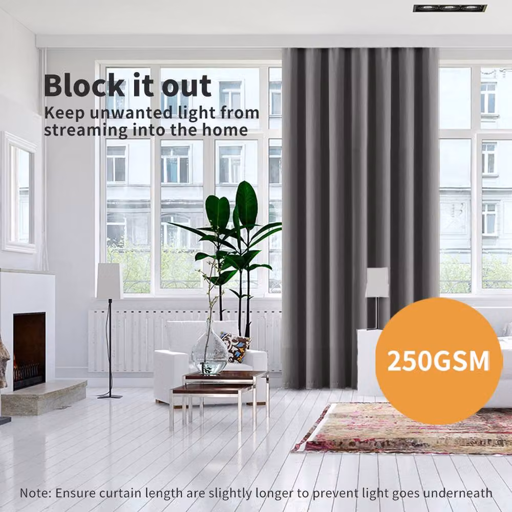 Marlow Grey Blockout Eyelet Curtains, Pair, Width: 167 cm, Drop: 183 cm – 4