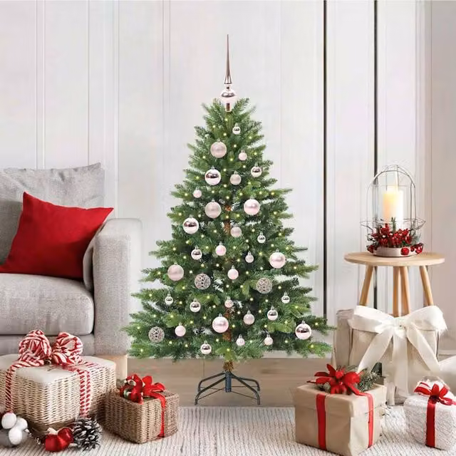 Berkfield Home Green Artificial Christmas Tree with 150 LEDs, Height: 120 cm