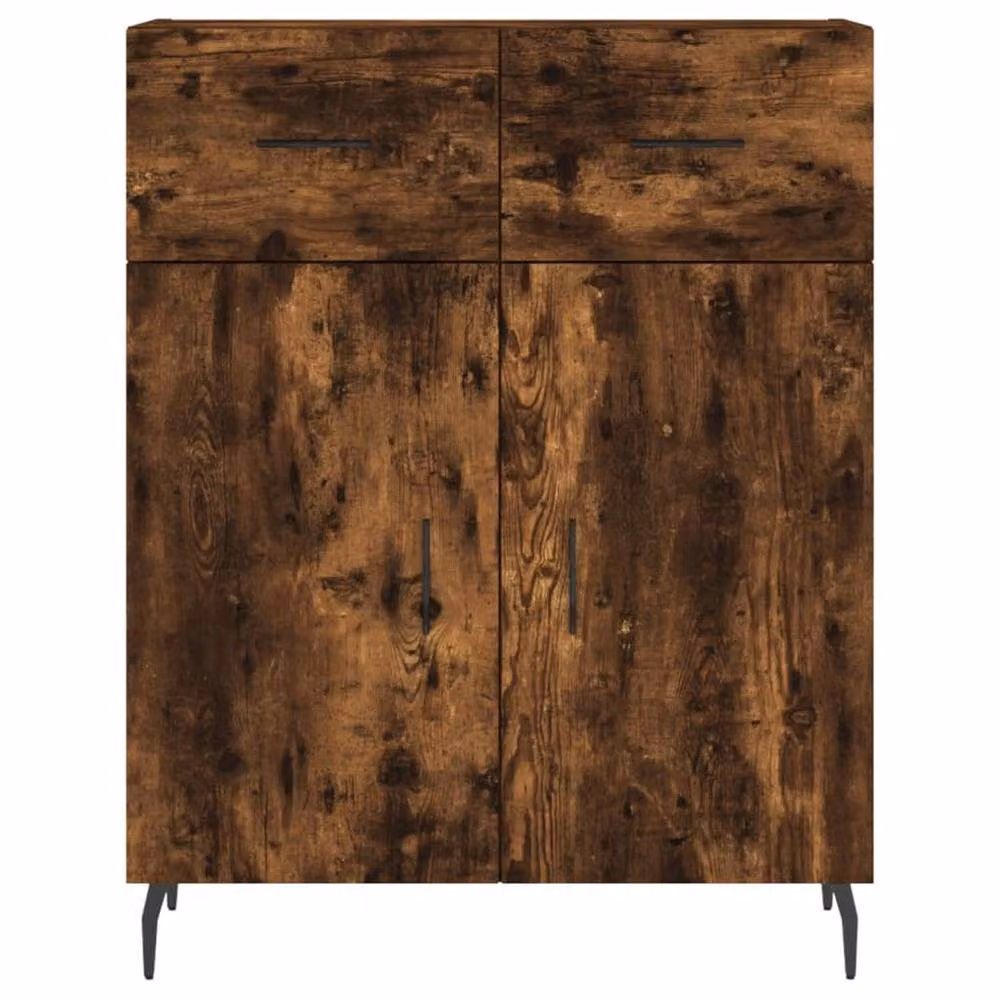 Berkfield Home Modern Smoked Oak Sideboard in Brown, W/D/H: 69.5 x 34 x 90 cm – 4