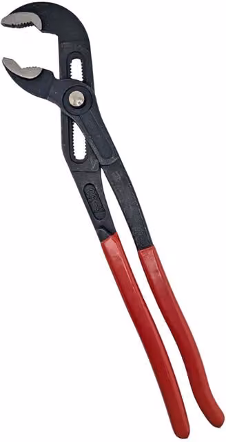OKODOKO 400mm Silver Steel Water Pump Pliers with Fast Adjustable Tongue and Groove Joint