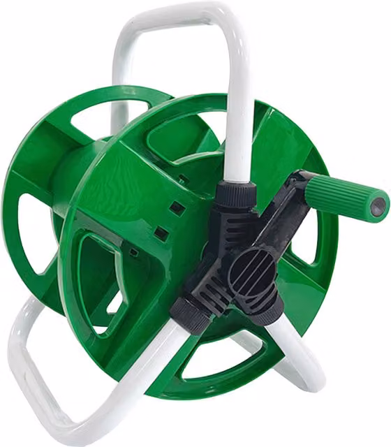 My Garden Freestanding Garden Hose Reel Cart in Green