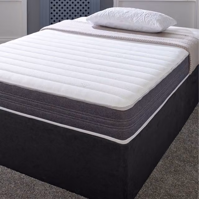 eXtreme Comfort Ltd Sirocco Airflow Grey Hybrid Mattress, White, W/D/H: 120 x 200 cm