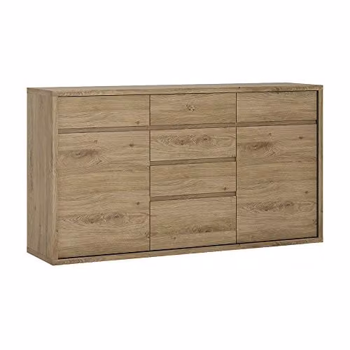 Furniture To Go Shetland 2 Door 6 Drawer Chest in Shetland Oak Brown – 1