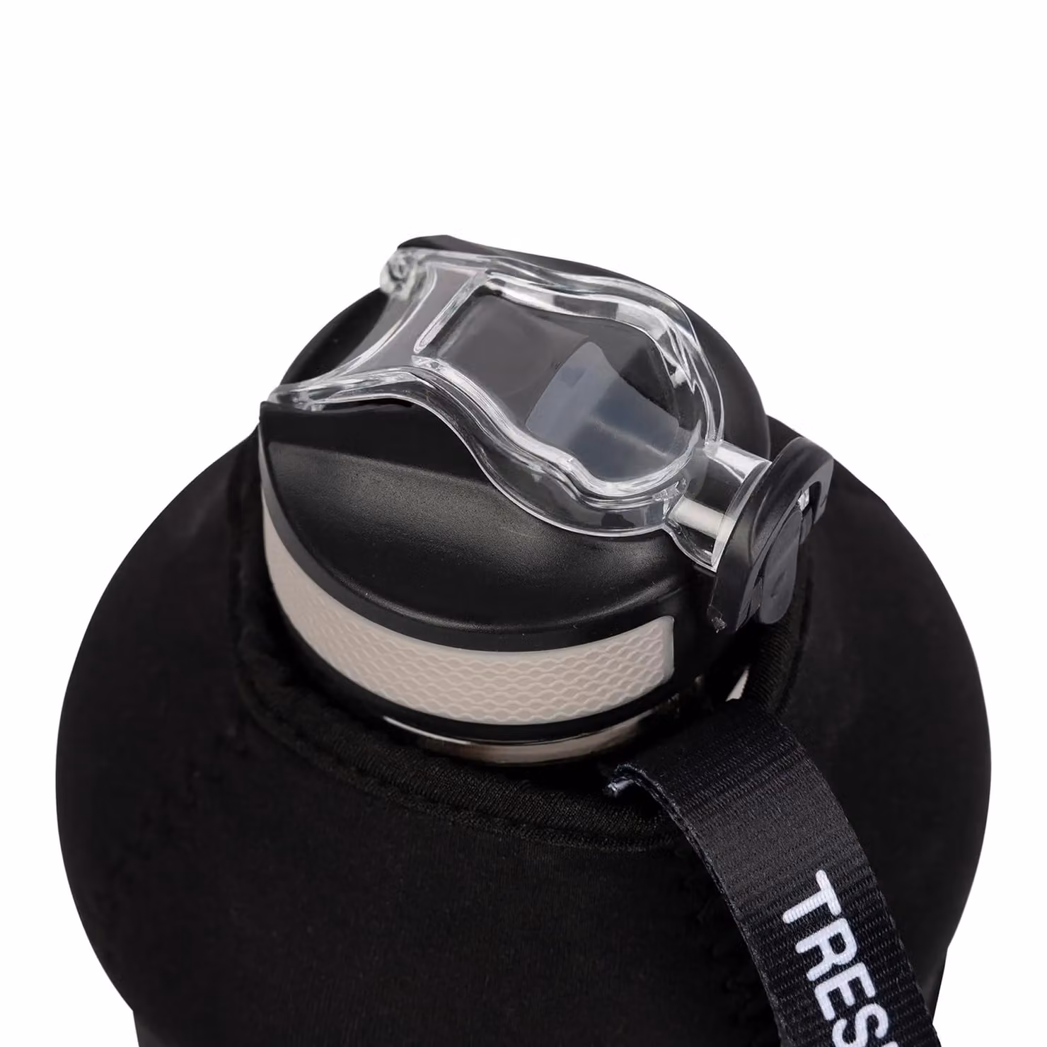 Trespass Keglos Unisex Leakproof Flip Sports Water Bottle, Transparent, 2.2 l – 3
