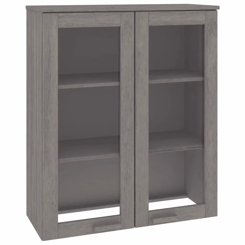 Berkfield Home HAMAR Highboard Top in Light Grey Solid Pine Wood, W/D/H: 85 x 35 x 100 cm – 2
