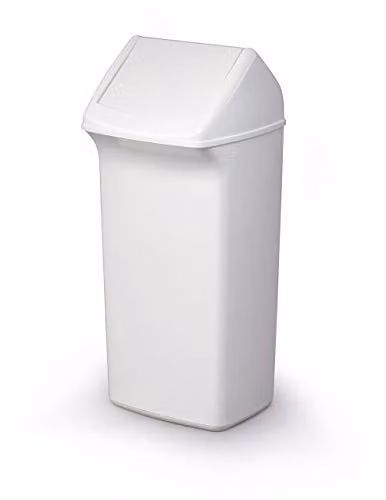 Durable Durabin 40 Litre Bin with Flip Lid in White