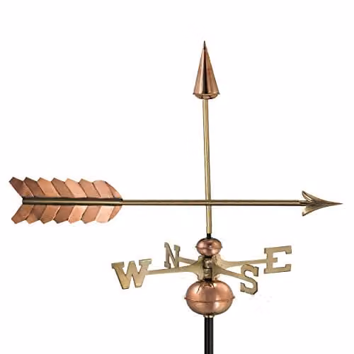 Espira Arrow Farmhouse Copper and Bronze Metal Weathervane