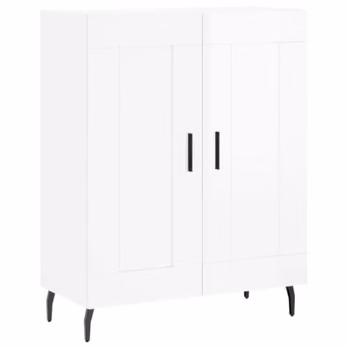 vidaXL Modern High Gloss White Sideboard in Engineered Wood W/D/H: 69.5 x 34.0 x 90.0 cm