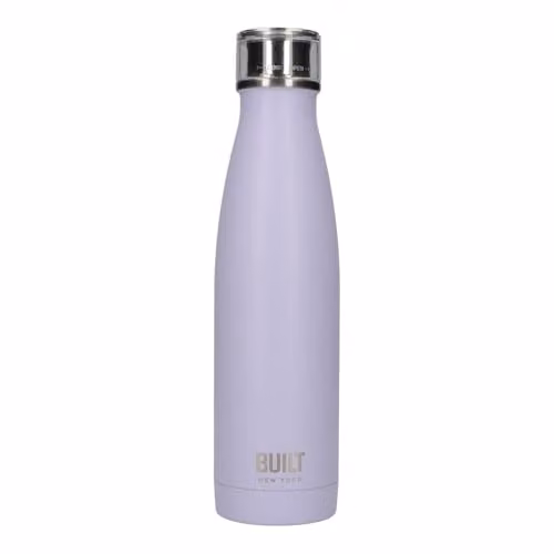Built NY Double-Walled Insulated Stainless Steel Water Bottle, 340 ml, Purple