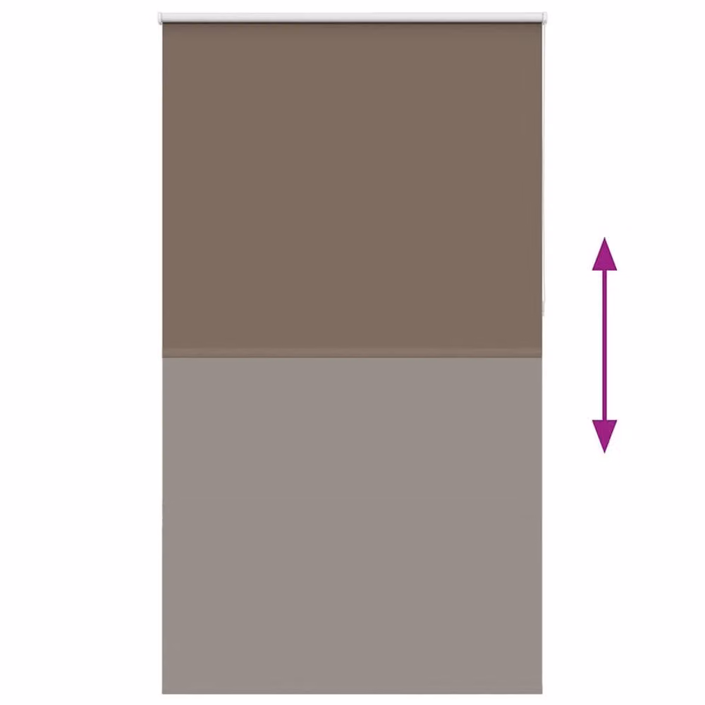 Berkfield Home Brown Blackout Roller Blind with Thermal Insulation, W: 160 cm, H: 150 cm – 3