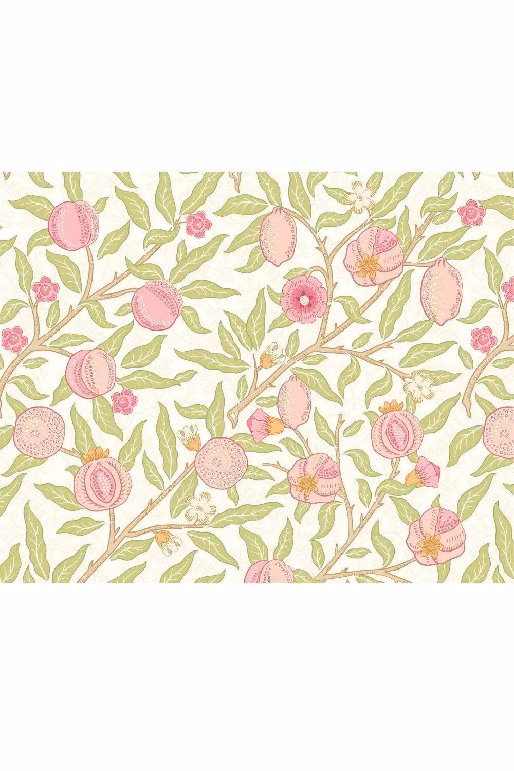 Origin Murals Fruit & Foliage Floral Wall Mural in Pink, W: 350 cm, H: 280 cm – 2