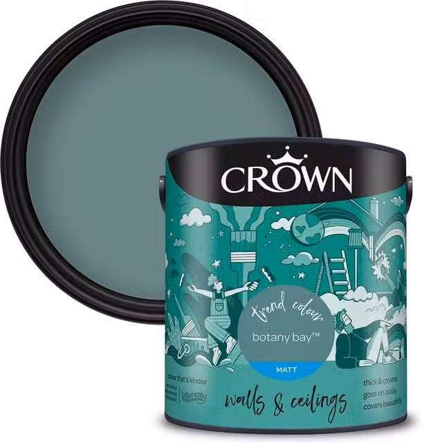 Crown Paints Matt Emulsion Botany Bay 2.5l