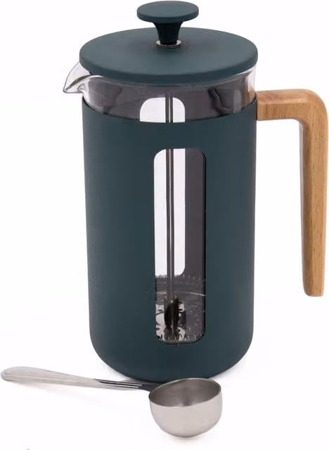 La Cafetiere Pisa 8-Cup Green Cafetiere and Stainless Steel Coffee Measuring Scoop 2-Piece Set – 1